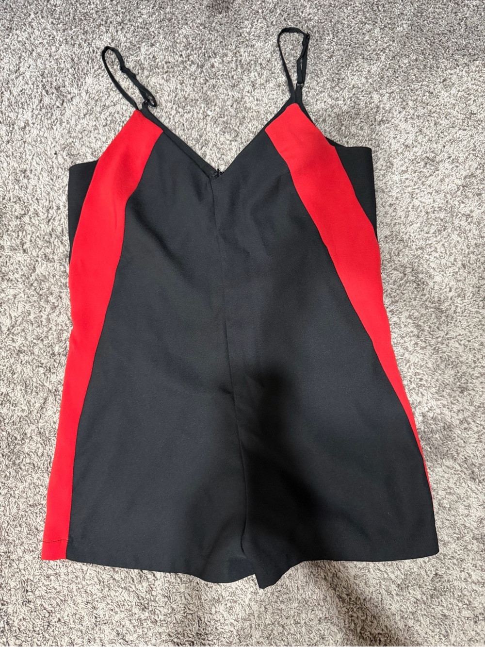Urban Outfitters Black and Red Colorblock One-Piece